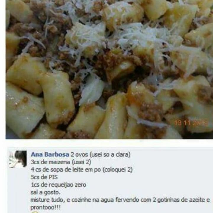 ||Nhoque||.
Fase: A partir da cruzeiro.
Atenção: Maizena é tolerado.
.
curta @co…