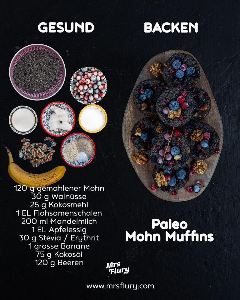 Gesunde Paleo Mohn Muffins  Wer liebt Mohn auch so?
Das Rezept für diese ges… Gesunde Paleo Mohn Muffins  Wer liebt Mohn auch so?
Das Rezept für diese ges…