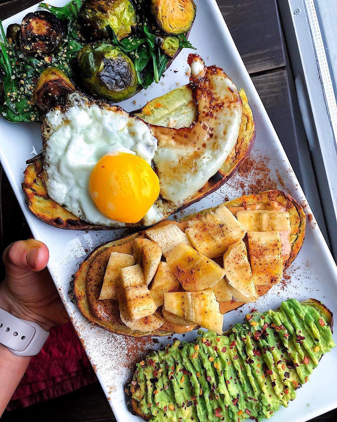 Sweet Potato toasts for brunch today