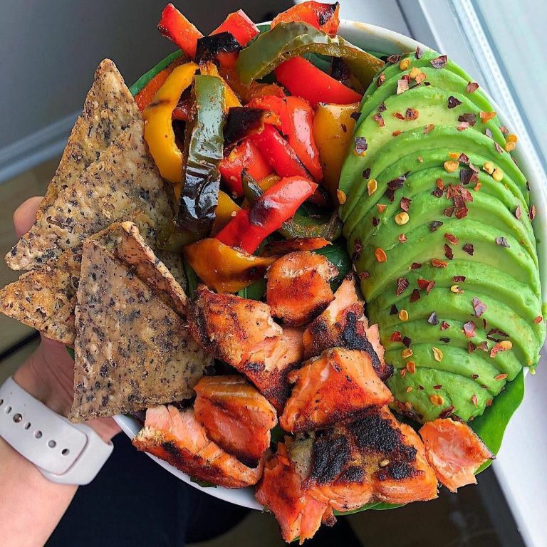 Spicy Salmon Fajita Bowl