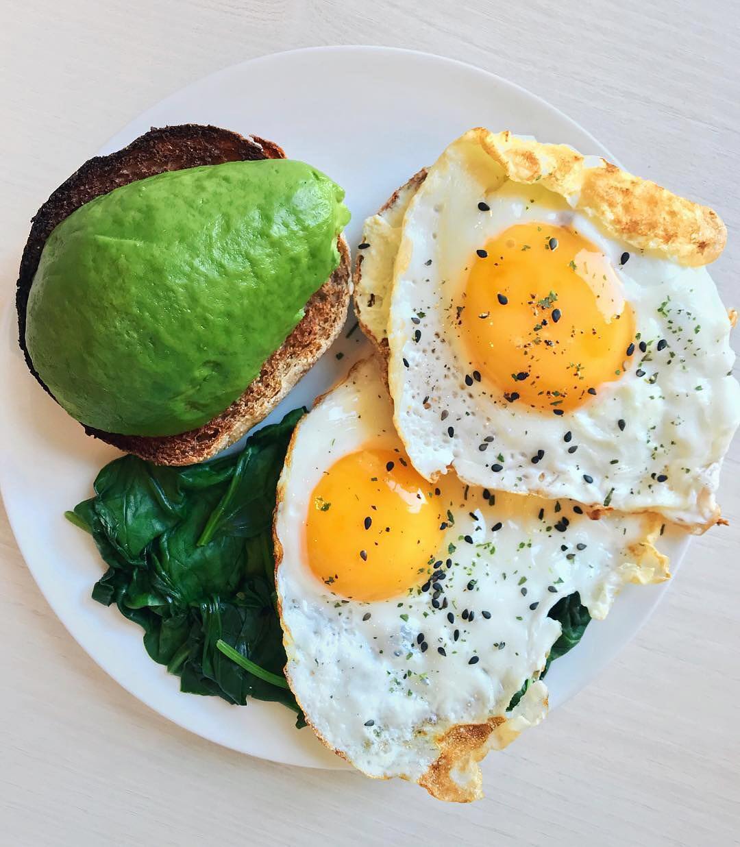 Fried Eggs & Avocado Toast
