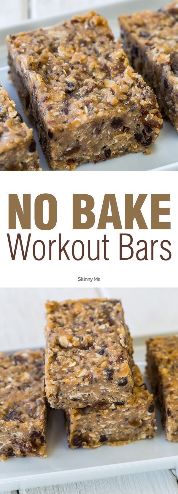 No-Bake Workout Bars No-Bake Workout Bars