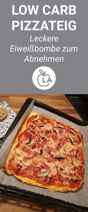 Low Carb Pizza dough without yeast – Healthy pizza from the plate Low Carb Pizza dough without yeast – Healthy pizza from the plate