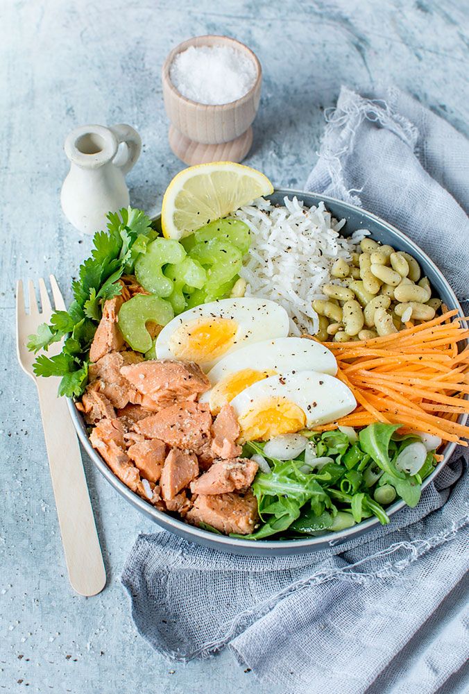 Dragon bowl with salmon Dragon bowl with salmon