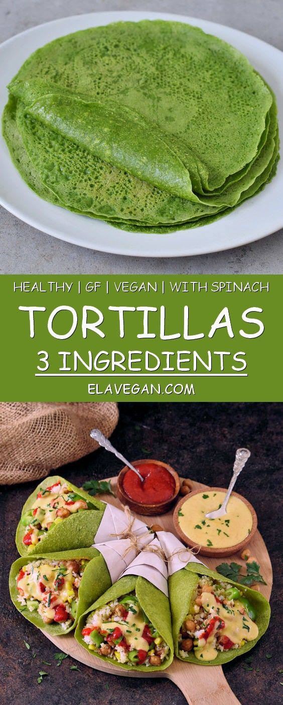Homemade green spinach tortillas with 3 ingredients. The recipe is healthy, glut… Homemade green spinach tortillas with 3 ingredients. The recipe is healthy, glut…
