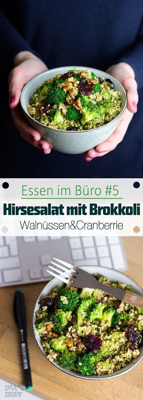 Eating in the office # 5 – millet salad with broccoli, walnuts and cranberry Eating in the office # 5 – millet salad with broccoli, walnuts and cranberry