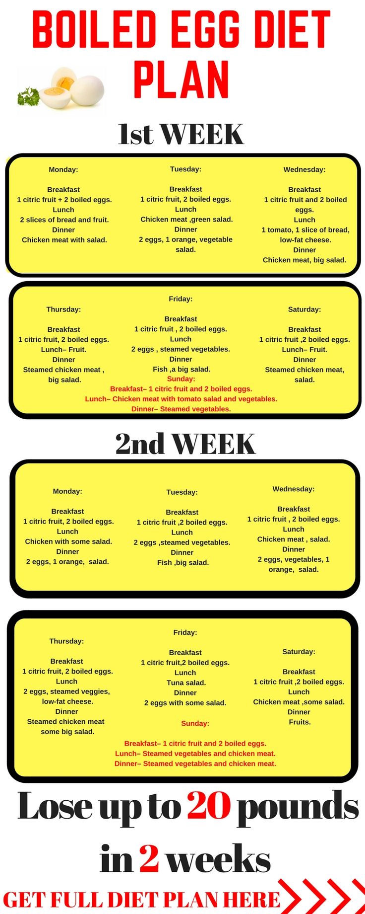 The Boiled Egg Diet – Lose 24 Pounds In Just 2 Weeks! The Boiled Egg Diet – Lose 24 Pounds In Just 2 Weeks!