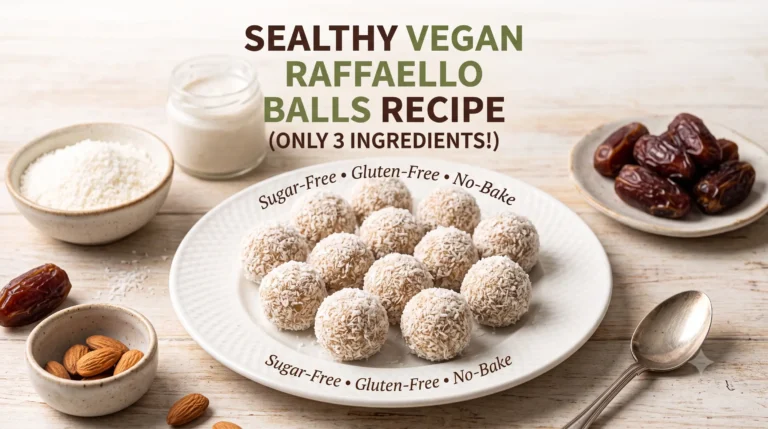 Healthy Vegan Raffaello Balls Recipe (Only 3 Ingredients)