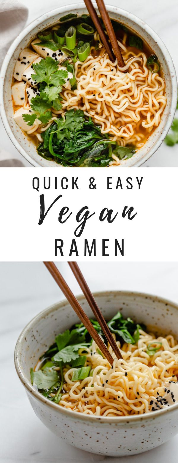 Quick & easy vegan ramen