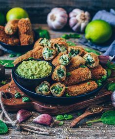 Vegane Kroketten mit Spinat (glutenfrei) Vegane Kroketten mit Spinat (glutenfrei)