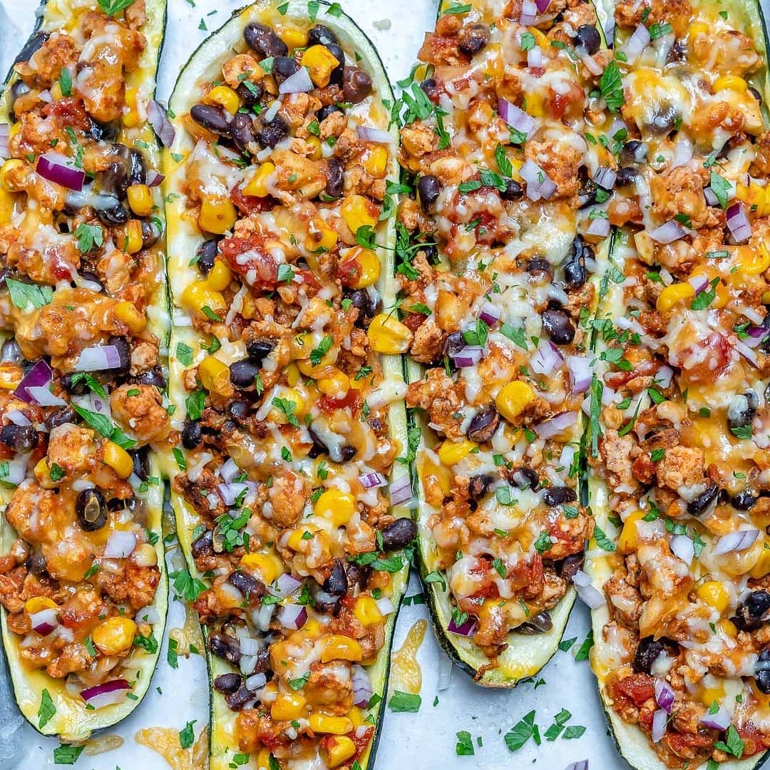 {NEW} Taco Stuffed Zucchini Boats TacoTuesday + Zucchini Season = True Summer L… {NEW} Taco Stuffed Zucchini Boats TacoTuesday + Zucchini Season = True Summer L…