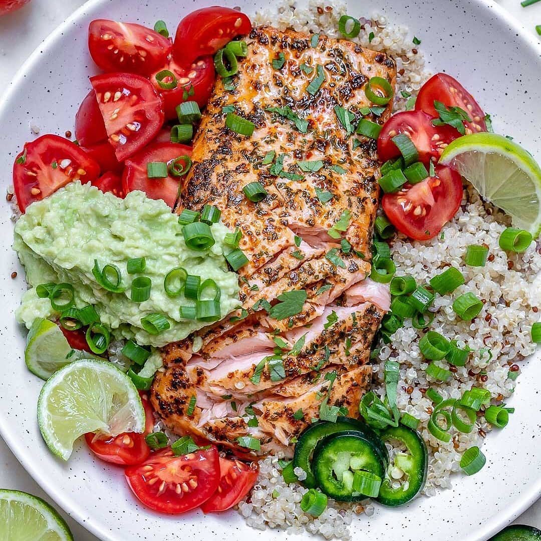 Garlic Herb Salmon Bowls ? These are GREAT for a quick dinner idea…but equally…