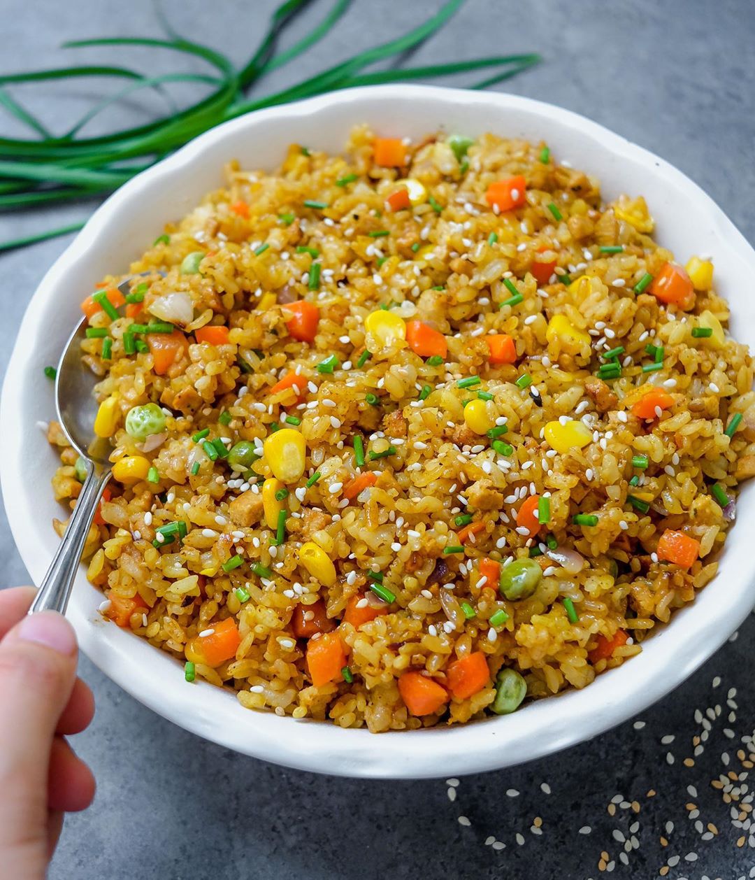Lifesaving 5-minute (or even less!) Curry Fried Rice —and by lifesaving I mean, …