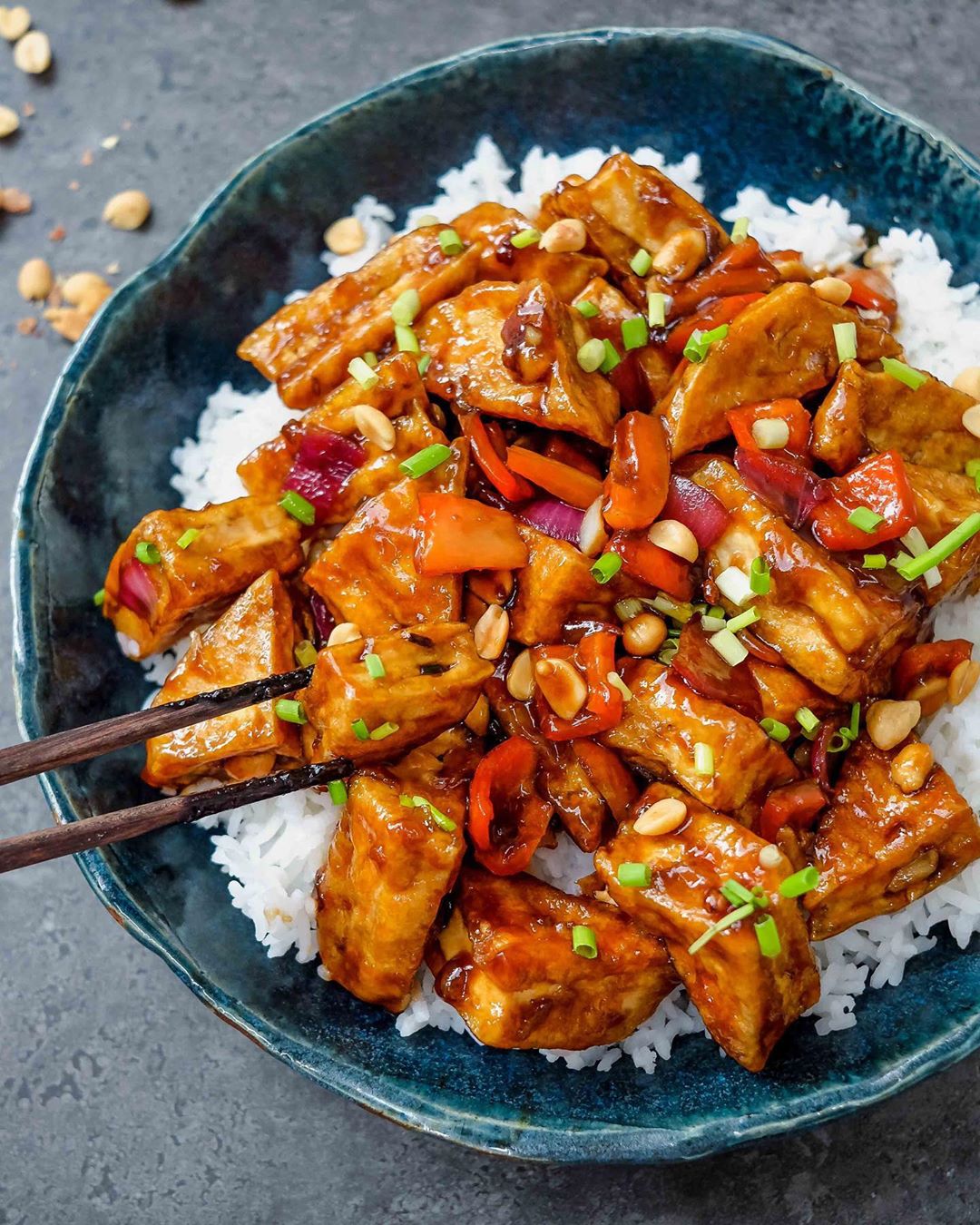KUNG PAO TOFU — a new and improved recipe! I recently recreated my Kung Pao Caul…