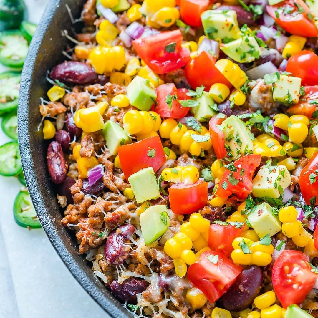 Tex-Mex Hearty Turkey + Rice Skillet
{A One-Pan meal that will make the whole #…
