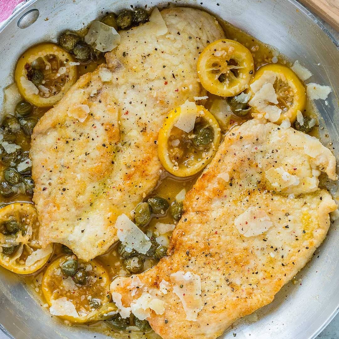One Pan Chicken Piccata .
{I am such a lemon + capers fan  THIS Piccata is prett…