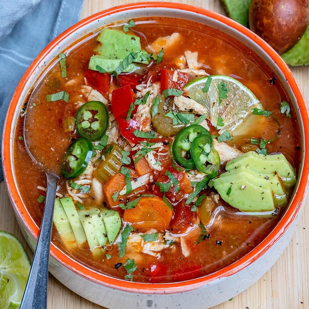 {NEW} Crockpot Chicken + Lime Soup
{ I posted a CREAMY chicken & lime soup a fe…
