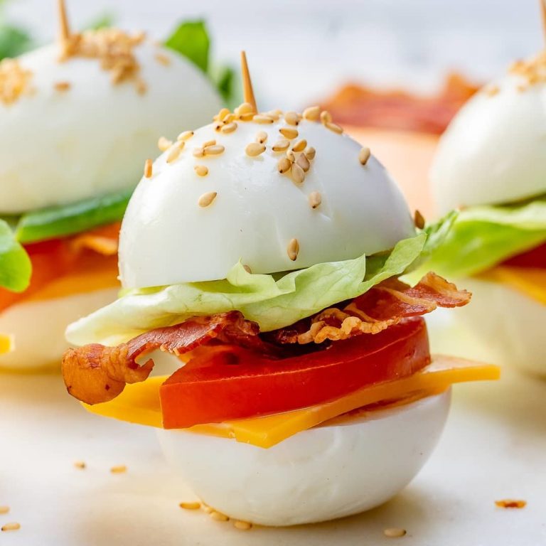 These little “eggwiches” are great for parties because you can make a bunch and …