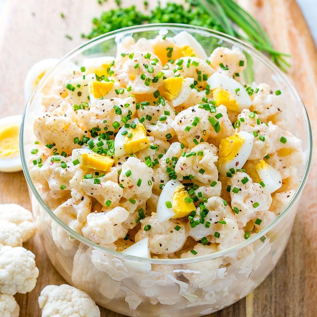 {NEW} Cauliflower “Potato” SaladThe funny thing about this salad is that it’s… {NEW} Cauliflower “Potato” SaladThe funny thing about this salad is that it’s…