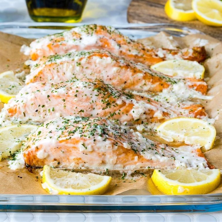 Oven Baked Salmon with Lemon Cream Sauce
{Your Dinner is planned! SIMPLE + impr…