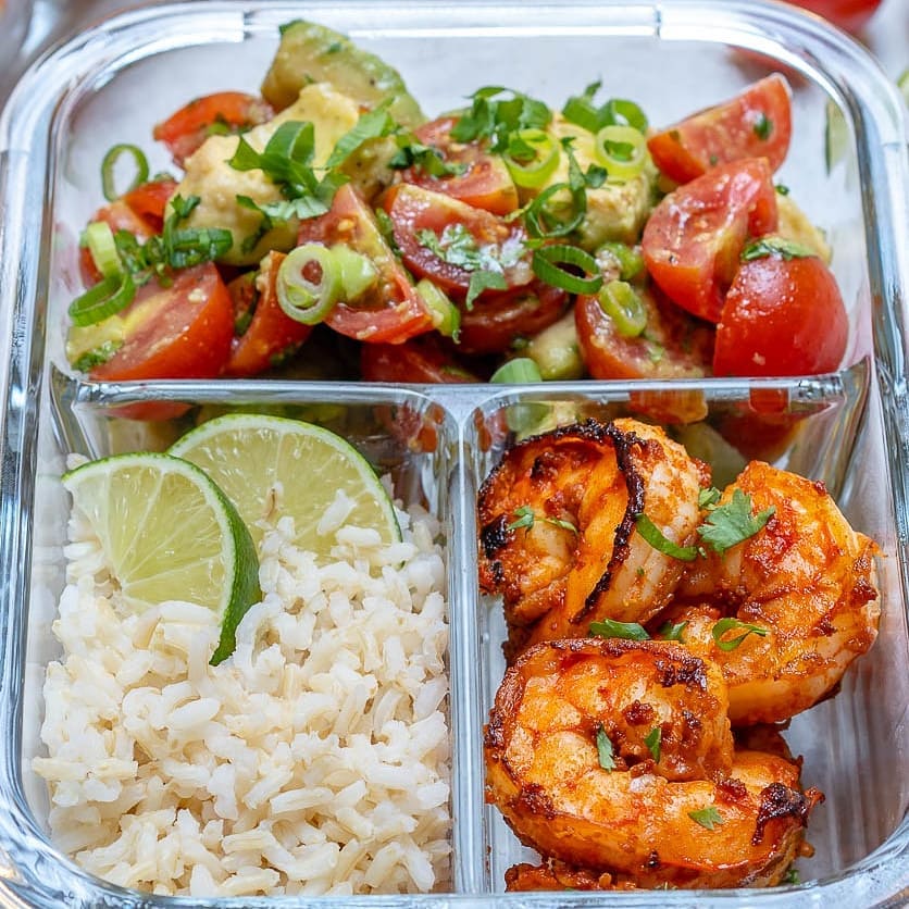 BBQ Shrimp + Limey Avocado Salsa Meal Prep Bowls
This combo is so darn tasty an…