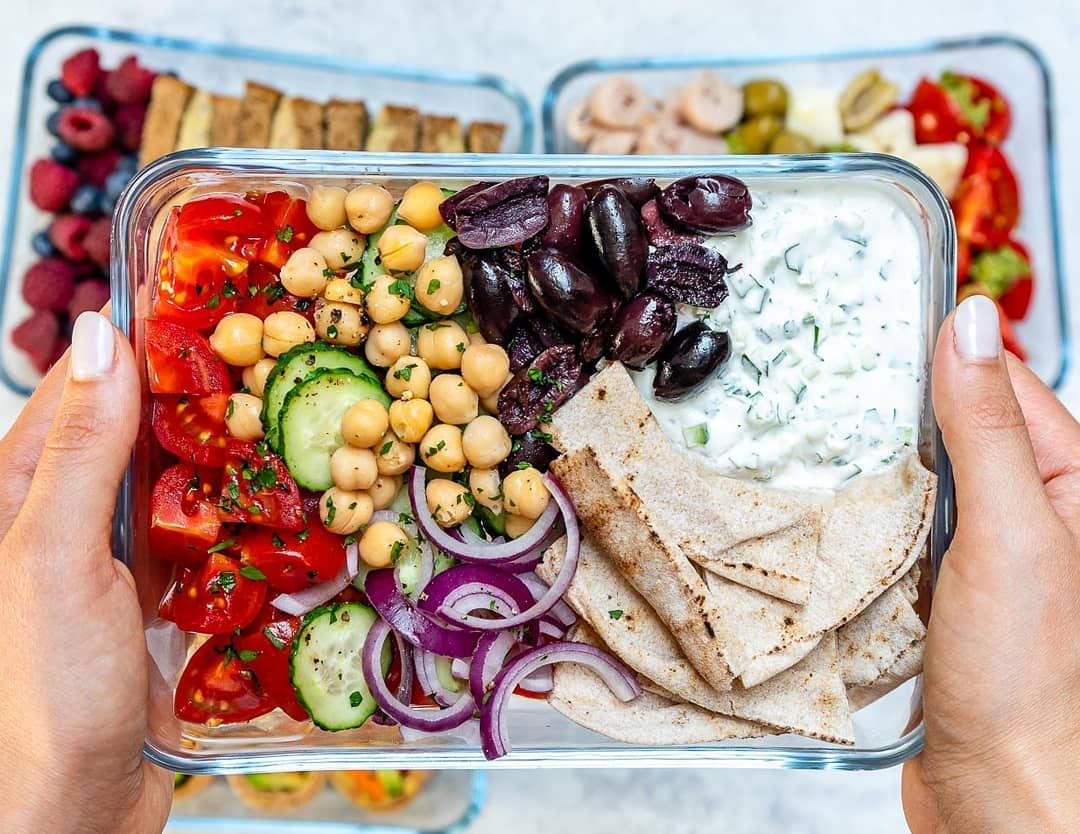 Greek Salad Cold Lunch Boxes
{Prep some for your week ahead! } .
makes 2 servin…