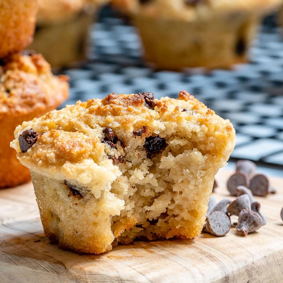 {NEW} Gluten Free Chocolate Chip Muffins  What is it about Back-to-school time t…