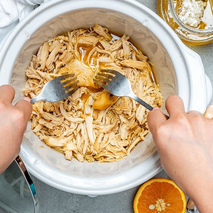 Crockpot Orange Sesame Shredded Chicken
{ Happy New Week!
Here is a super tast…