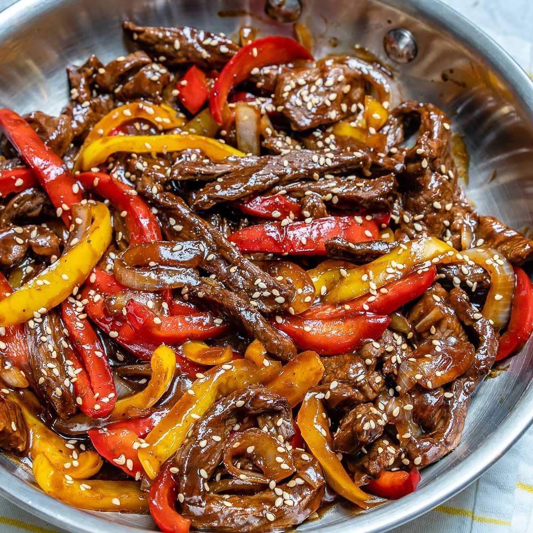 {NEW} Sichuan Beef Skillet  makes 4 servingsIngredients:
4 Tbsps avocado oil, …