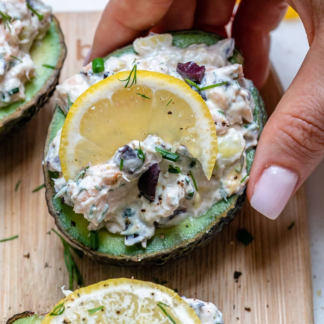 {NEW} Salmon Stuffed Avocados
#HappyWeekend .
These are insanely DELICIOUS Lemo…