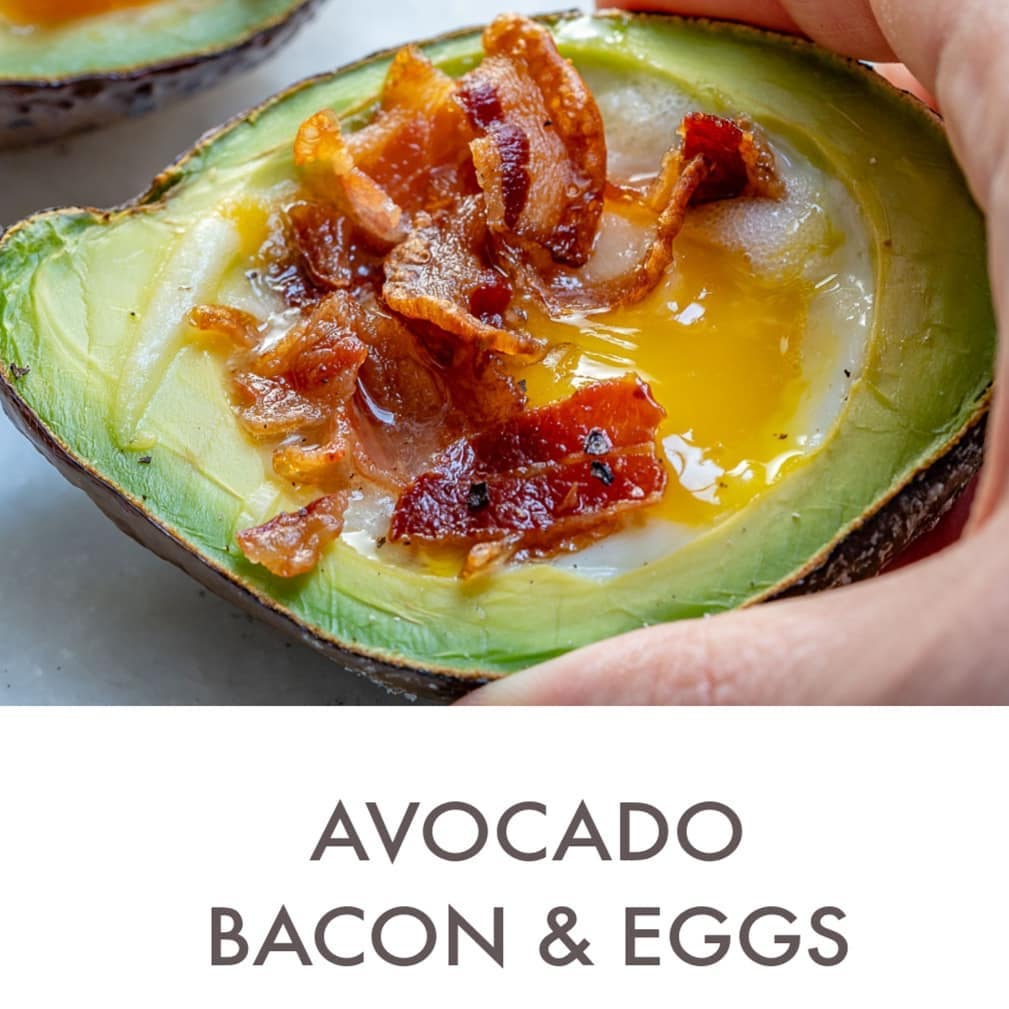{NEW} Bacon + Egg Avocado Boats { These little eggfilled boats are a