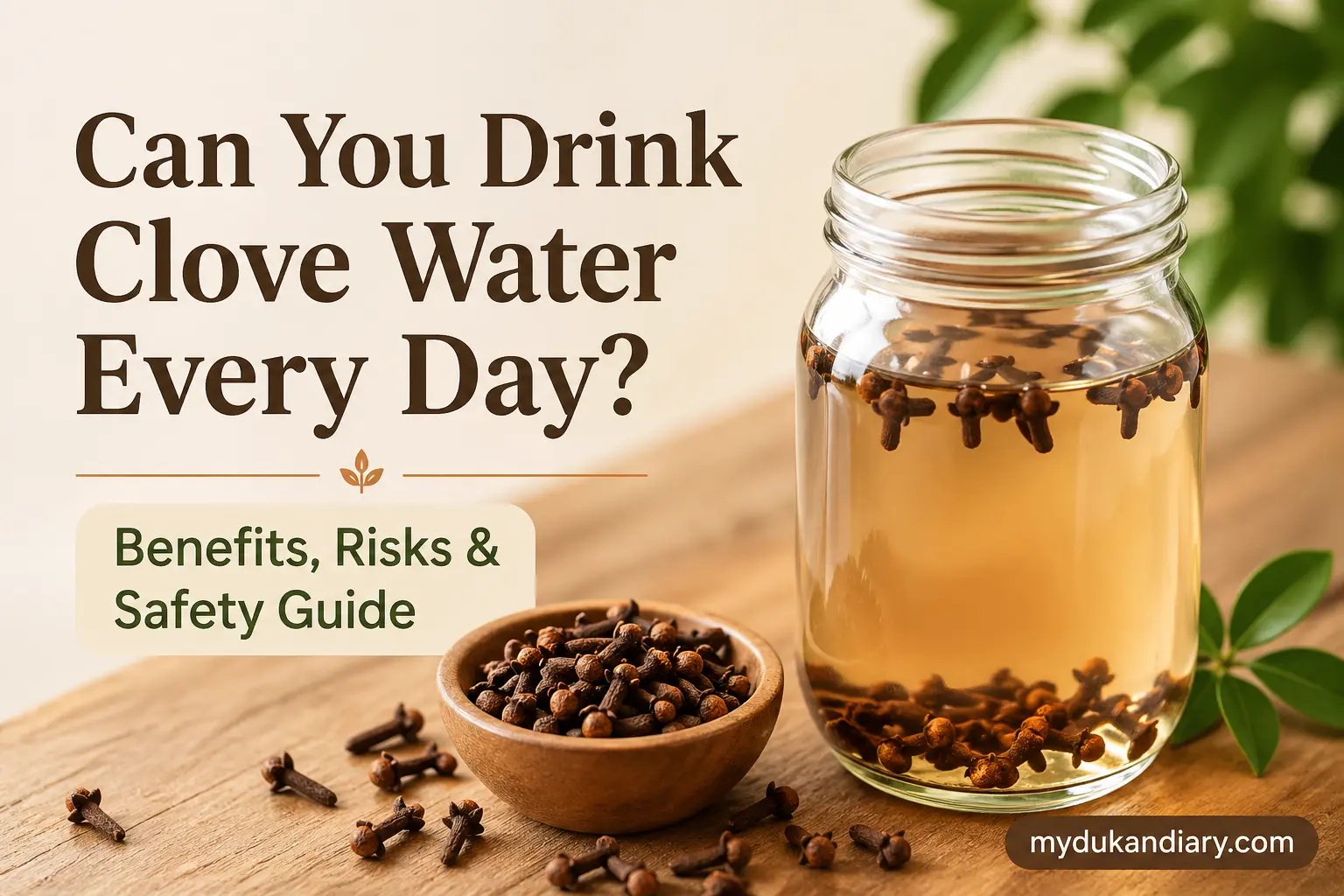 Can You Drink Clove Water Every Day? Benefits, Risks & Safety Guide